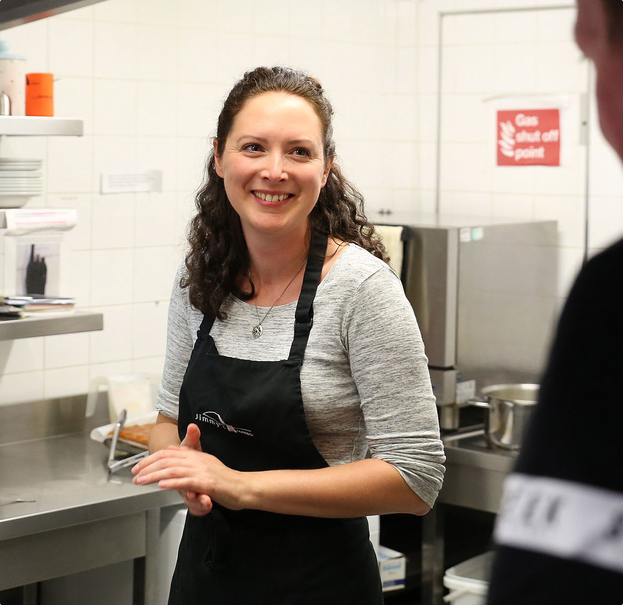 Female Volunteer smiling