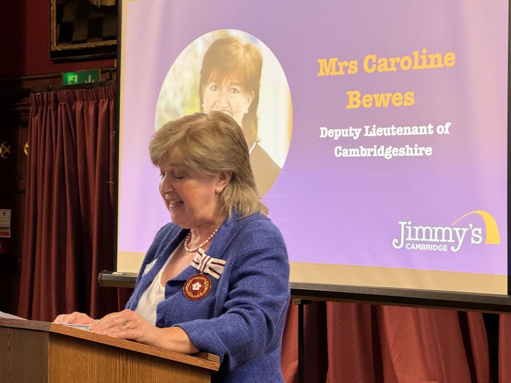 Deputy Lieutenant of Cambridgeshire, Mrs Caroline Bewes speaking
